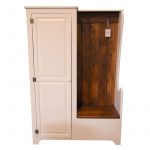 Settle Bench with Armoire