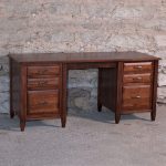 Solid Wood Brown Maple Desk