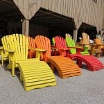 Cedar Muskoka Chairs and foot rest