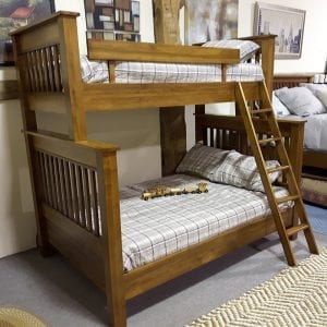 Cottage Slat Single Over Double Bunk Bed