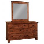 Larado 7 drawer dresser and mirror