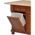 tilt-out wastebasket option