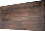 Rough-sawn top with breadboard end