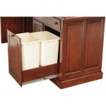 Double 21-qt Wastebasket slide-out