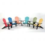 Folding Poly Adirondack chairs