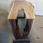 Character Walnut Waterfall Hall table
