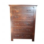 Rustic Timber 5 Drawer Hiboy