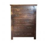 Rustic Timber 5 Drawer Hiboy - Image 2