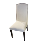 camelback chair with fabric