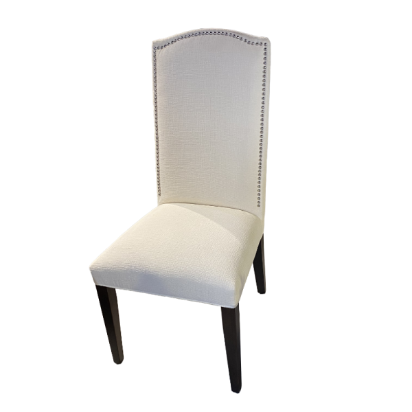 camelback chair with fabric