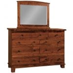 Larado 9 drawer dresser and mirror