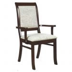 Sleigh back arm chair