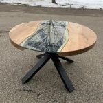 50 inch round Spalted Maple Round River Table - Image 2