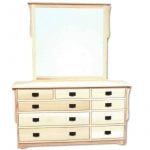 Mission 9 drawer dresser and mirror