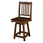 Mission swivel bar chair