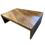 Walnut waterfall coffee table