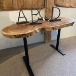 68 inch long Live edge Lift Desk