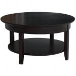 Demilune Coffee Table with Shelf