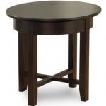 Demilune Round End Table