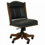 Lowback side desk chair