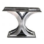Curved Polished Metal Base