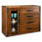 Union Station 1 Glass Door 4/Drawer Sideboard