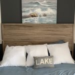 Haven wood headboard. Solid wood bedroom furniture. Mennonite built.
