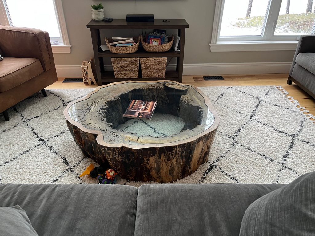 Custom live edge table