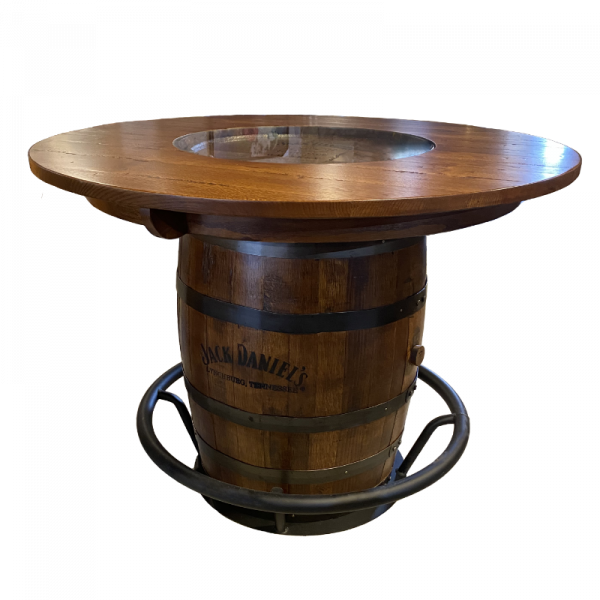 Whiskey Barrel Table