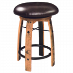 Upholstered Swivel Barrel Stool