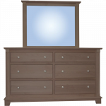 Cleveland 6 drawer dresser and mirror