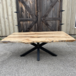 Maple dining Table with epoxy