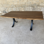 Walnut live edge table