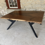Live edge walnut table