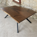 Live edge walnut table