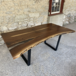 Live edge walnut table