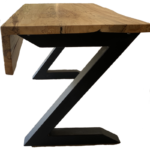 Spalted Maple writing desk with Z base