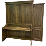 Murphy bed with bookcase