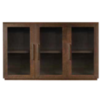 3 glass door sideboard
