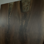 Dining size walnut slab - close up