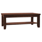 Farmhouse coffee table with shelf