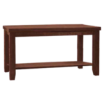 Farmhouse sofa table with shelf
