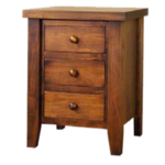 Farmhouse 3 drawer night stand
