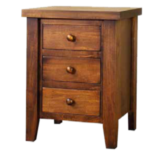 Farmhouse 3 drawer night stand