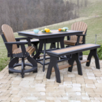 36" high Balcony set