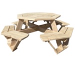 Cedar Octagon Picnic Table