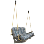 High Back Siesta Loveseat Rope Swing
