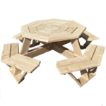 Octagon Cedar Picnic table