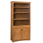 Mission Bookcase with doors - Image 2