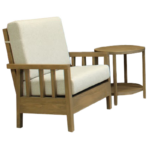Emile Living Room chair with end table